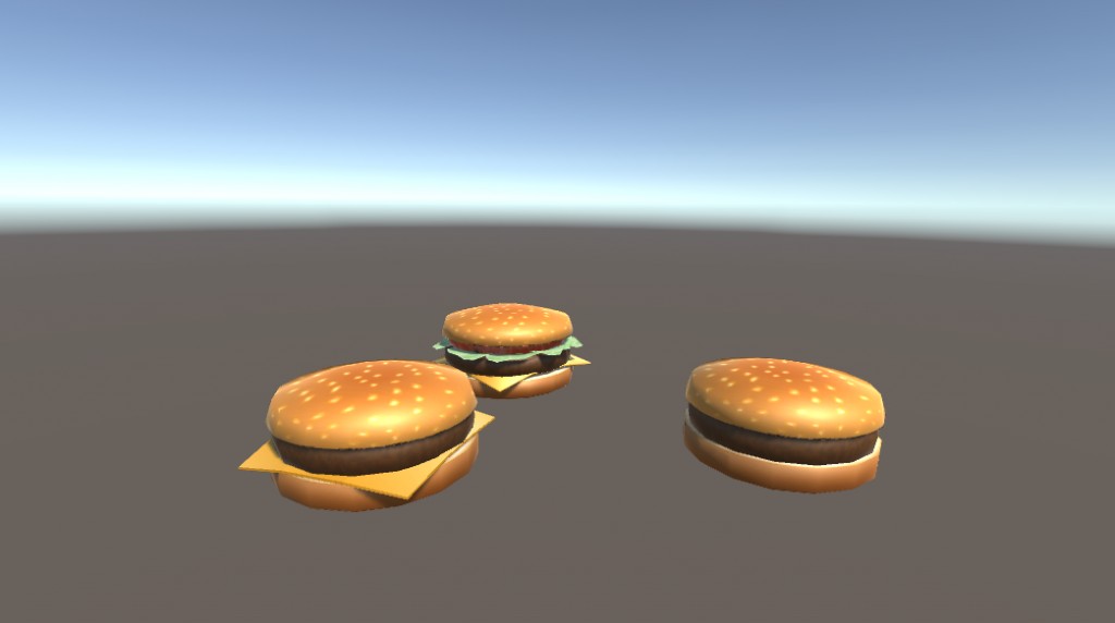 Hamburgers LowPoly preview image 1